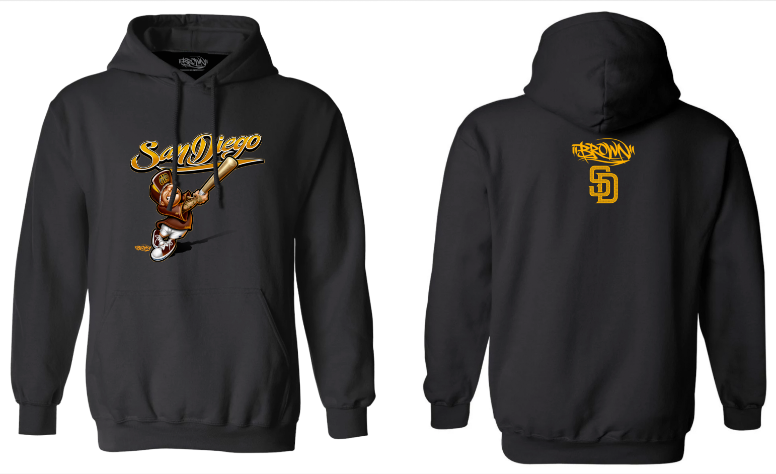 Airbrushed San Diego Hoodie