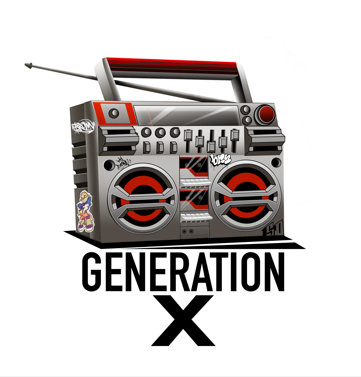 BOOMBOX GENERATION X T SHIRT